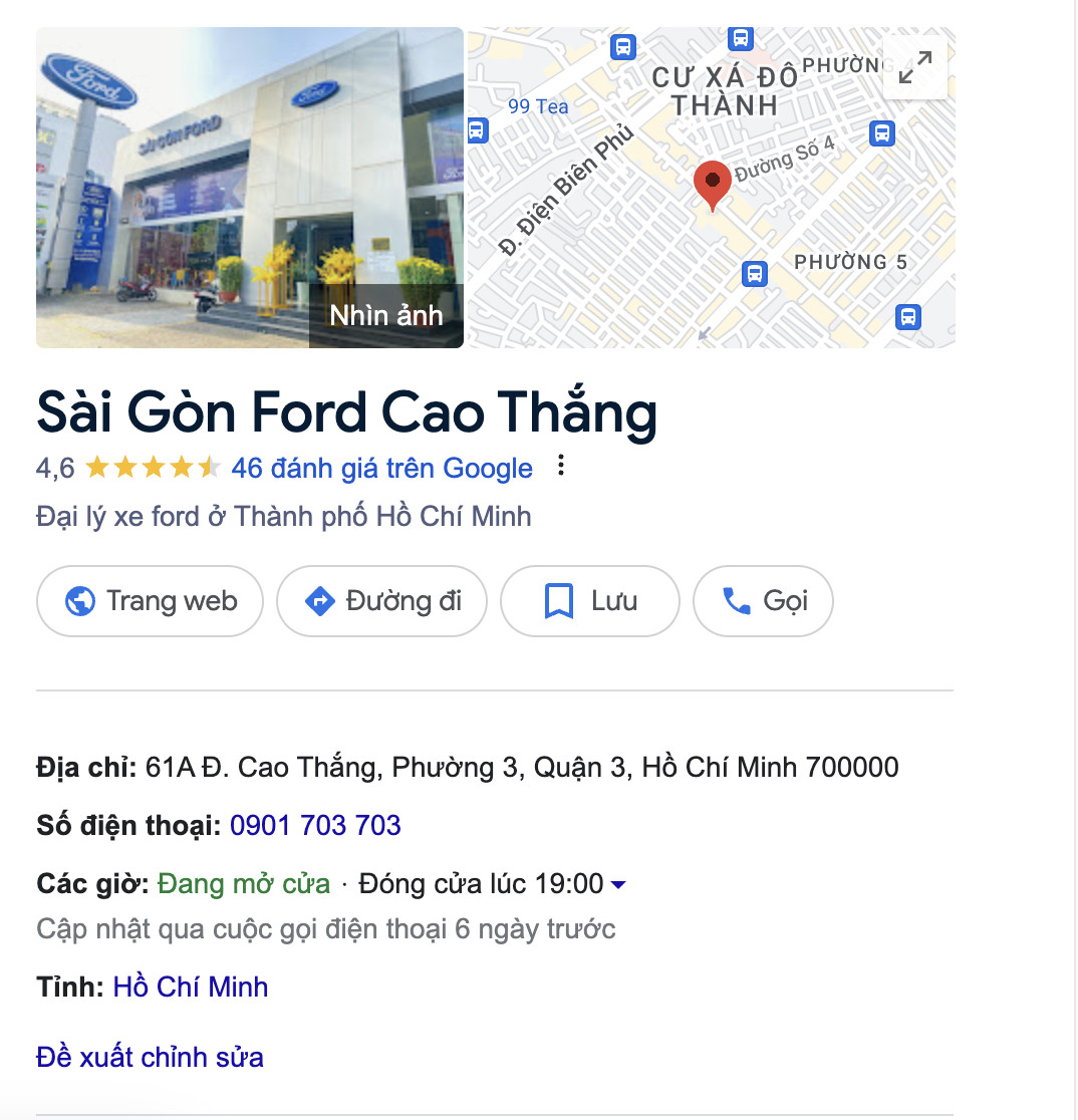 CÔNG TY CỔ PHẦN DỊCH VỤ SÀI GÒN ÔTÔ