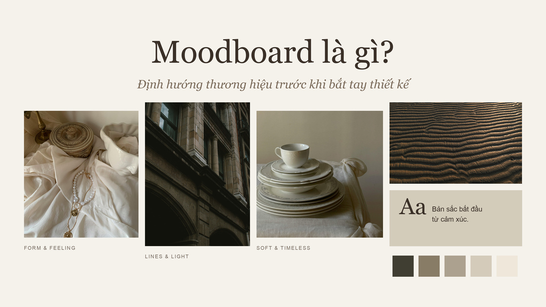 Moodboard là gì và vì sao nên làm trước khi bắt tay thiết kế thương hiệu?