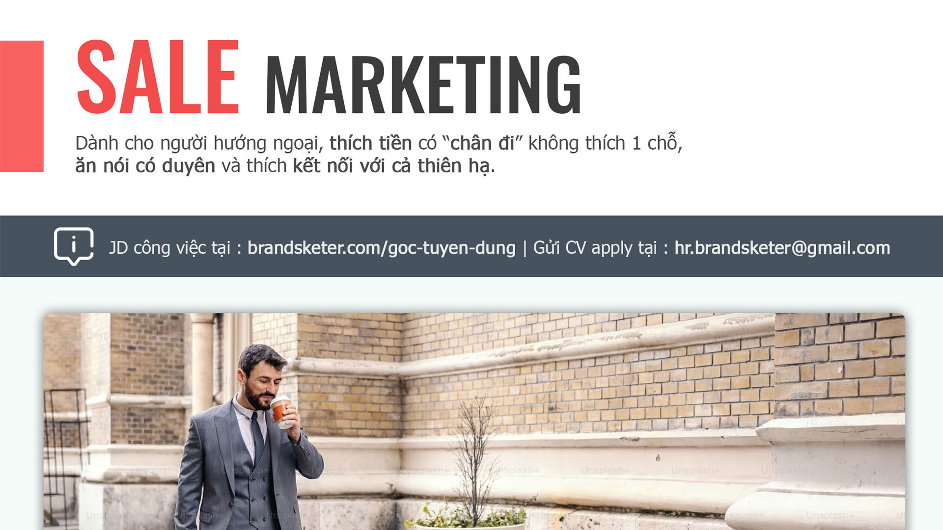 JD Vị trí Sale Marketing tại Brandsketer Việt Nam