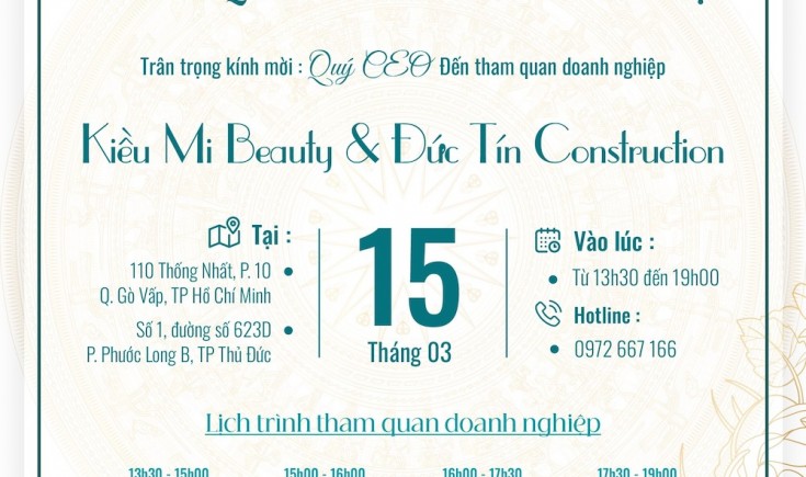 Tham quan doanh nghiệp Kieu Mi Beauty & Duc Tin Construction