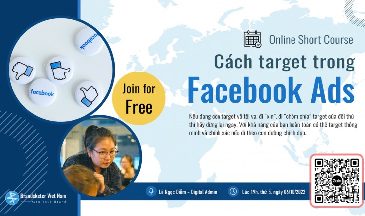 Xem lại : Short Course - Cách target trong Facebook Ads  